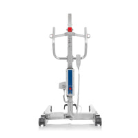 Direct Healthcare Eva600EE mobile hoist with wheels and control panel for patient transfers, front view.