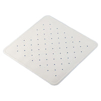 Homecraft Everyday Bath and Shower Mat, square non-slip mat with rounded corners and evenly spaced small holes, top view.