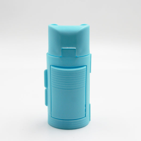 Aidapt Eye Drop Dispenser, rectangular plastic with flip-top lid for dispensing, close-up.