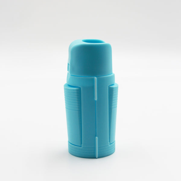 Aidapt Eye Drop Dispenser, cylindrical with textured grip, stands upright on white background, front view.