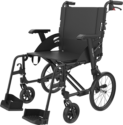 Icon 35 Ultra Lightweight Aluminium Wheelchair - Black Image