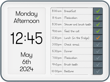 Relish Day Hub - Dementia Reminder Clock Image