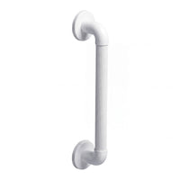 Homecraft Fluted Grab Rails, wall-mounted with textured grip and round plates, shown against a white background, front view.