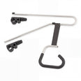 GRIPO Bed Hoist with adjustable metal rods and clamps for support, wheelchair accessory, side view.