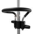 GRIPO Circular Grip 360° Support Ring with anti-slip handle on a metal medical support pole, close-up.