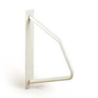 Homecraft Handy Rail wall bracket with diagonal and horizontal bars for stairs, side view.
