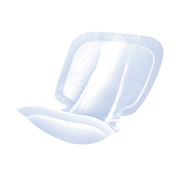 ID Sensitive Form Super Shaped Pads by Ontex iD with wings for waterproof leak protection on a plain background, front view.