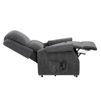 Restwell Indiana riser recliner chair, electric with side pocket and remote control, front view.