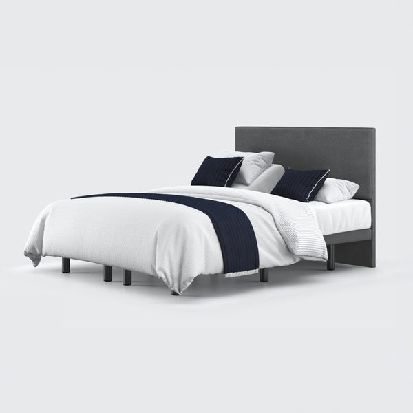 Opera Beds Jade Motion Adjustable Bed with Zero-Gravity Position and grey headboard, modern design, front view.