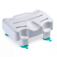 Kingfisher bath seat with non-slip suction cups, sturdy design for stability, front view.