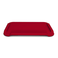 ORNAMIN Large Non-Slip Cutting Board with rounded corners and raised edges for easy grip, front view.