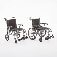 Magnelite Lightweight Wheelchair showing both variants