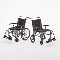 Magnelite Lightweight Wheelchair showing both variants facing away