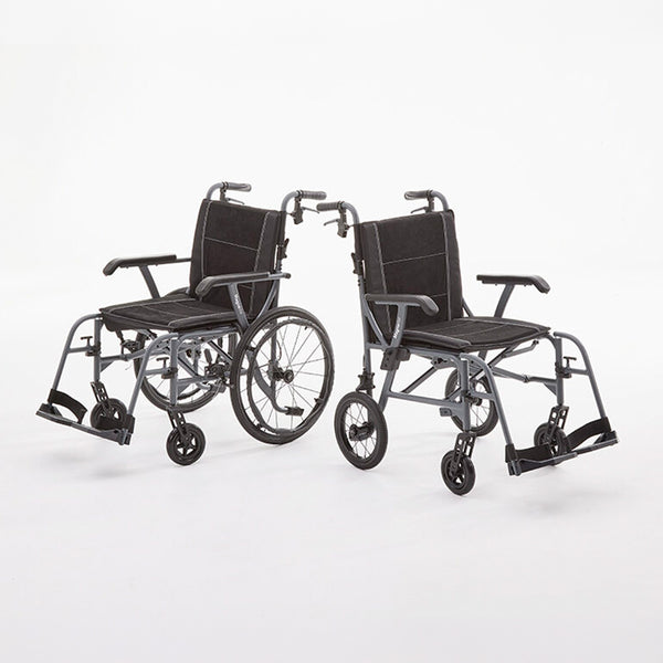 Magnelite Lightweight Wheelchair showing both variants facing away