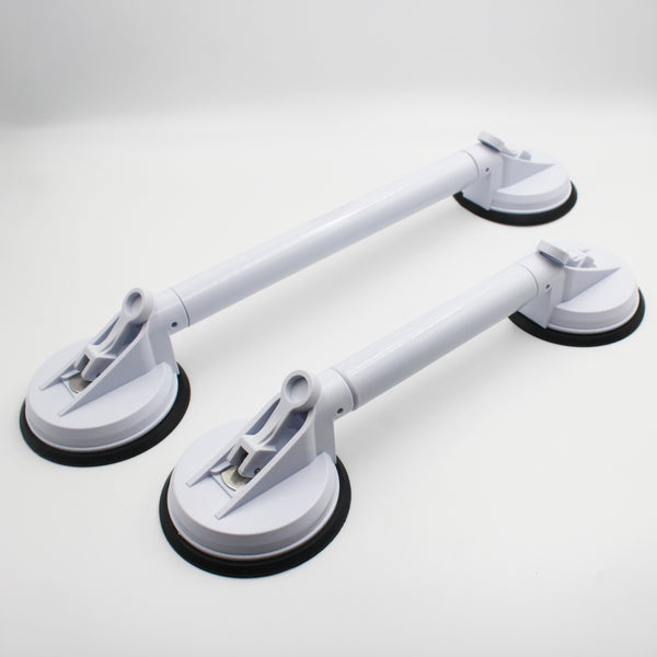 Drive Medium Adjustable Suction Cup Grab Bars for bath and shower support on smooth surfaces, side view.