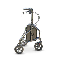 NRS Three Wheel Aluminium Rollator standing upright on a white background, front view.