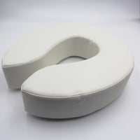 Homecraft Padded Raised Toilet Seat with cushioning for support, displayed on a plain background, front view.