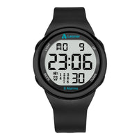 Pivotell 8 Alarm Vibrating Watch with large display, daily medication alarms, icons and vibration features, front view.