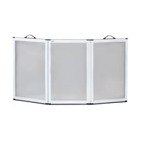 NRS Portascreen Shower Guard with handles standing upright, plain background, front view.