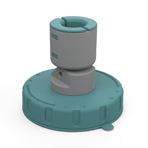Gordon Ellis Prima Suction Feet with cylindrical top, slots, rounded base and suction feet for stability, side view.