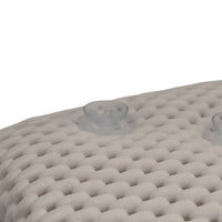 Performance Health PVC Foam Bath Pillow with textured surface and two clear suction cups attached, close-up view.