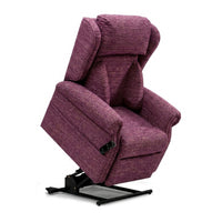 Repose Chatsworth Dual Motor Riser Recliner Chair with raised seat and firm support, front view.