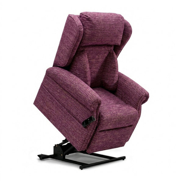 Repose Chatsworth Dual Motor Riser Recliner Chair with raised seat and firm support, front view.