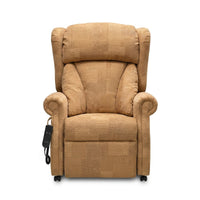 Repose Seating Chepstow dual motor riser recliner chair, front view on a white background.