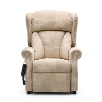 Repose Chepstow dual motor riser recliner chair on a white background, front view.