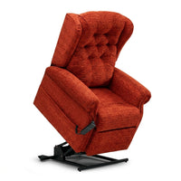 Repose Marbella Dual Motor Riser Recliner Chair with pocket sprung seat and button back design, front view.