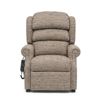 Repose Rimini Dual Motor Tilt-in-Space Chair with deluxe cushion and remote control, front view.