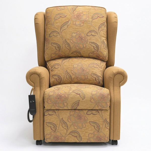 Repose Westbury Dual Motor Riser Recliner Chair with two motors and riser function on a white background, front view.