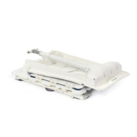 NRS Riverdale Bath Lift with flat base, central arm and rounded edges, on plain surface, front angle view.