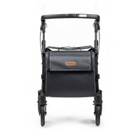 Rollz Flex 2-in-1 rollator and shopping trolley standing upright on a white background, front view.
