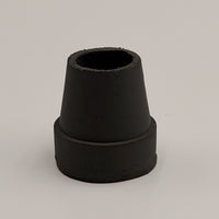 Able2 Rubber Walking Stick Ferrule 16mm with tapered design on a plain background, front view.