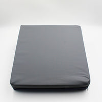 Sidhil Serenade VE Seat Cushion, square shape with visco-elastic foam and smooth cover, front view.