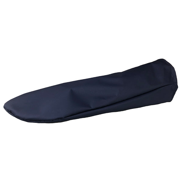 Low-friction washable ironing board cover for protection when not in use, shown in a close-up view.