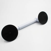 Drive Small Adjustable Suction Cup Grab Bar with large black ends on a plain background, front view.