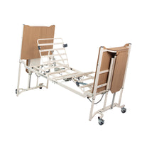 Drive Solite Pro Ultra Low Bed with adjustable sections and side rails, angled view.
