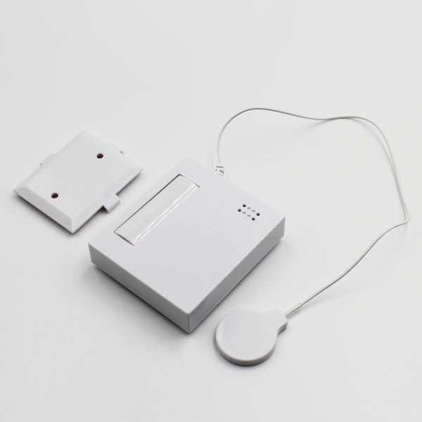 Hearing Products International Sound Sensor Transmitter with cover removed, front view.