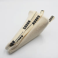 Soxon Sock/Stocking Aid by Helping Hand with two loop handles and SOXON label, on white background, top view.