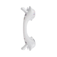 Lifemax Stick ‘n’ Stay Grab Bar with locking suction cups and indicator for bathroom use, front view.