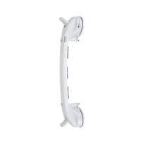 Lifemax Stick ‘n’ Stay Grab Bar with locking suction cups and safety indicator, bathroom support, close-up.