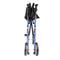 Urathon Stratus Bariatric Suspension Rollator, lightweight and folded, front view.