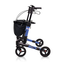 Topro Troja 5G Premium Rollator with handlebar, brake cables and storage bag, front view.