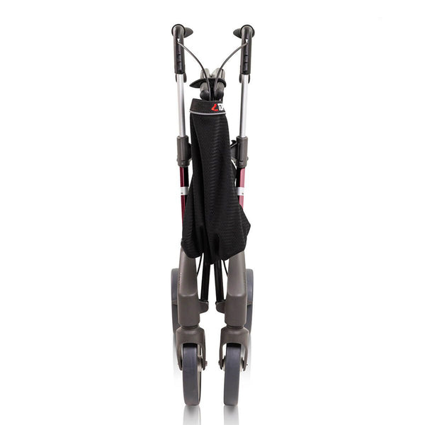 Topro Troja Original Rollator with compact frame and wheels, upright on a white background, front view.