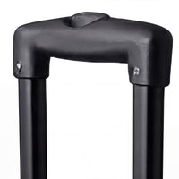 Urathon Zeus Auto-Folding Powerchair handle with two upright rods, plain background, close-up.